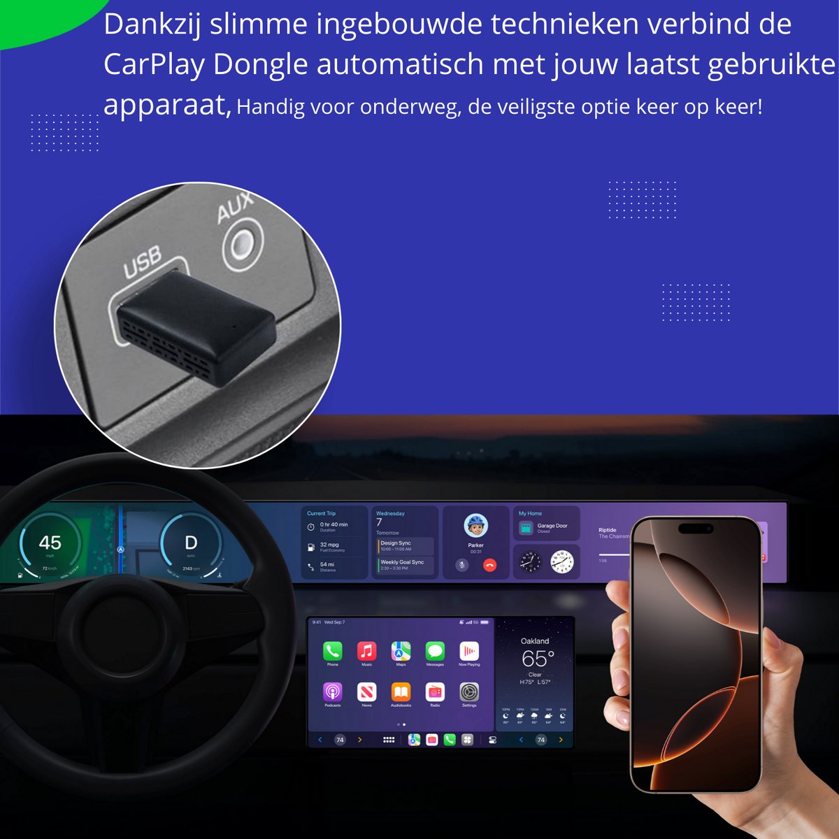 Apple CarPlay & Android Auto USB CarPlay 5.0