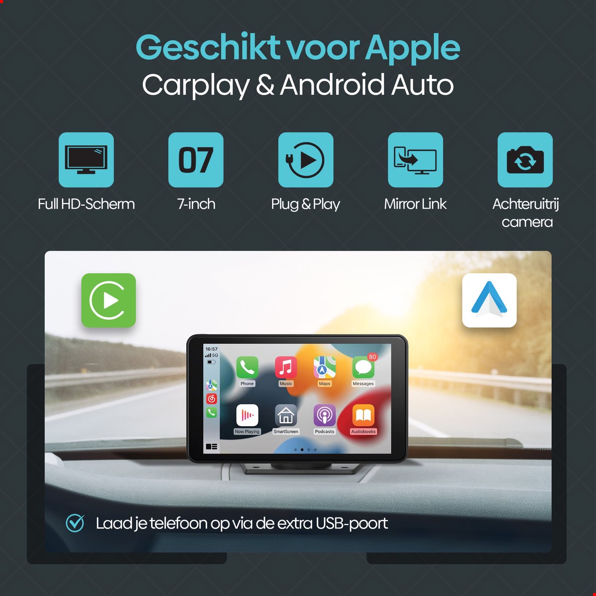 Apple CarPlay & Android Auto Scherm