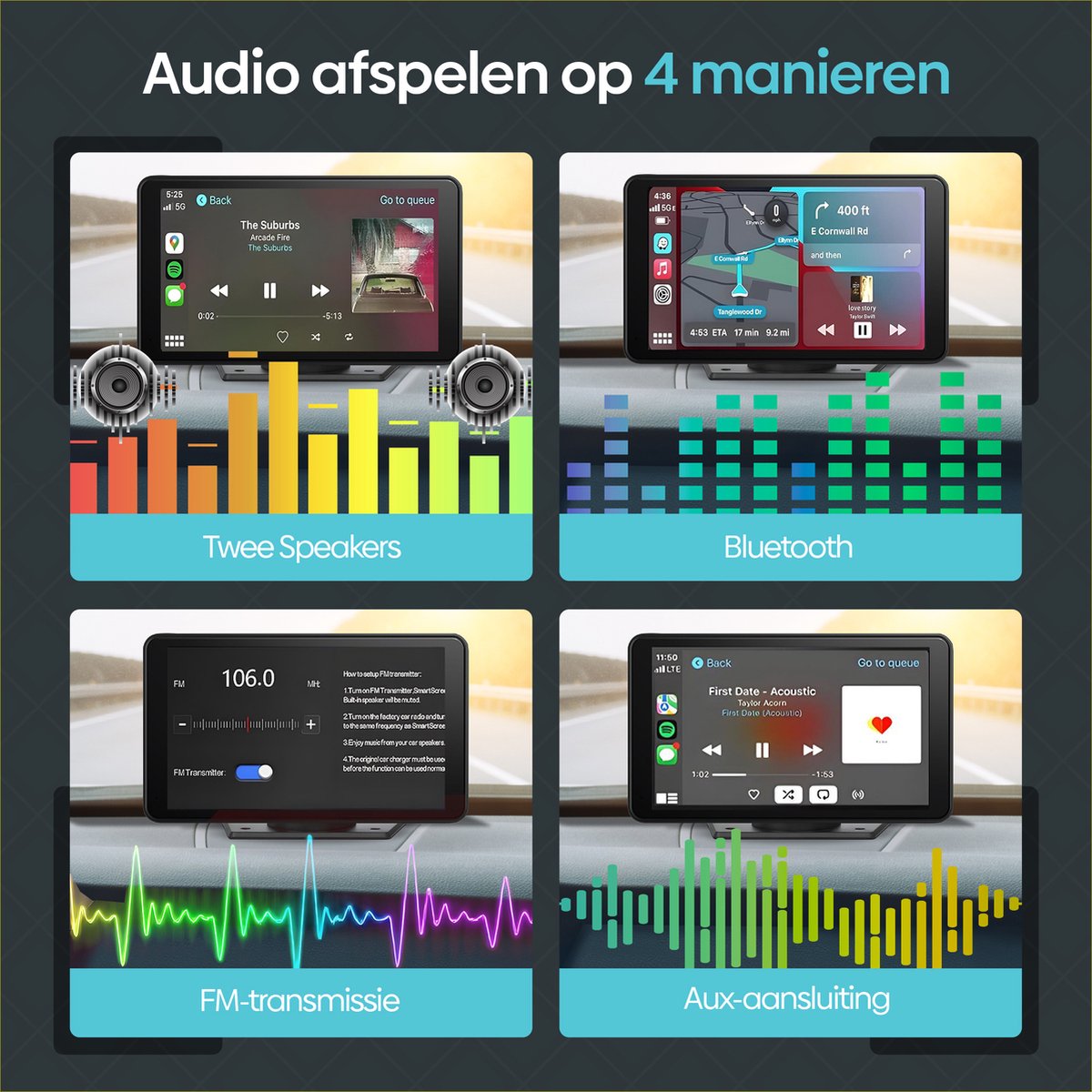 Apple CarPlay & Android Auto Scherm