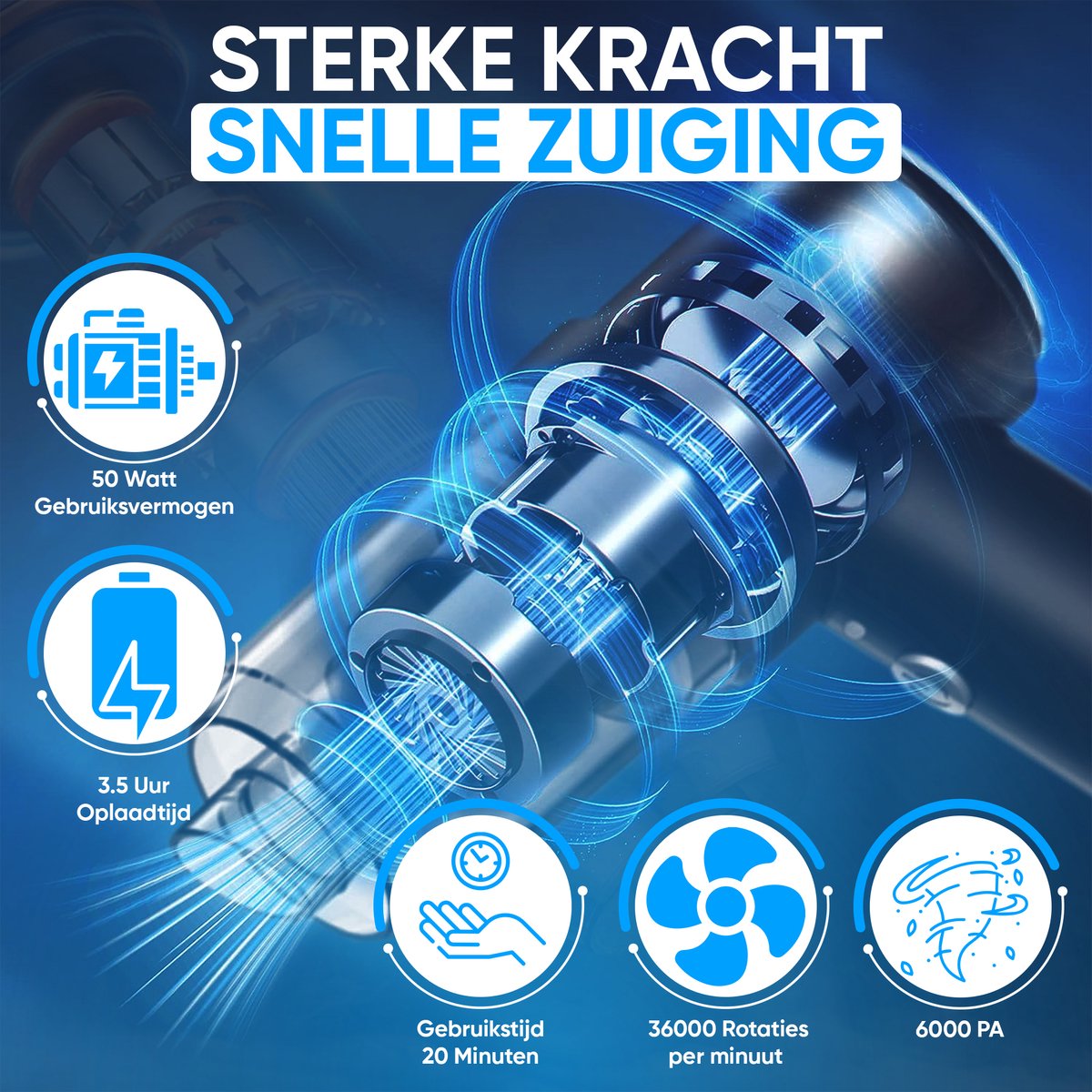 CleanWave™ Mini Autostofzuiger