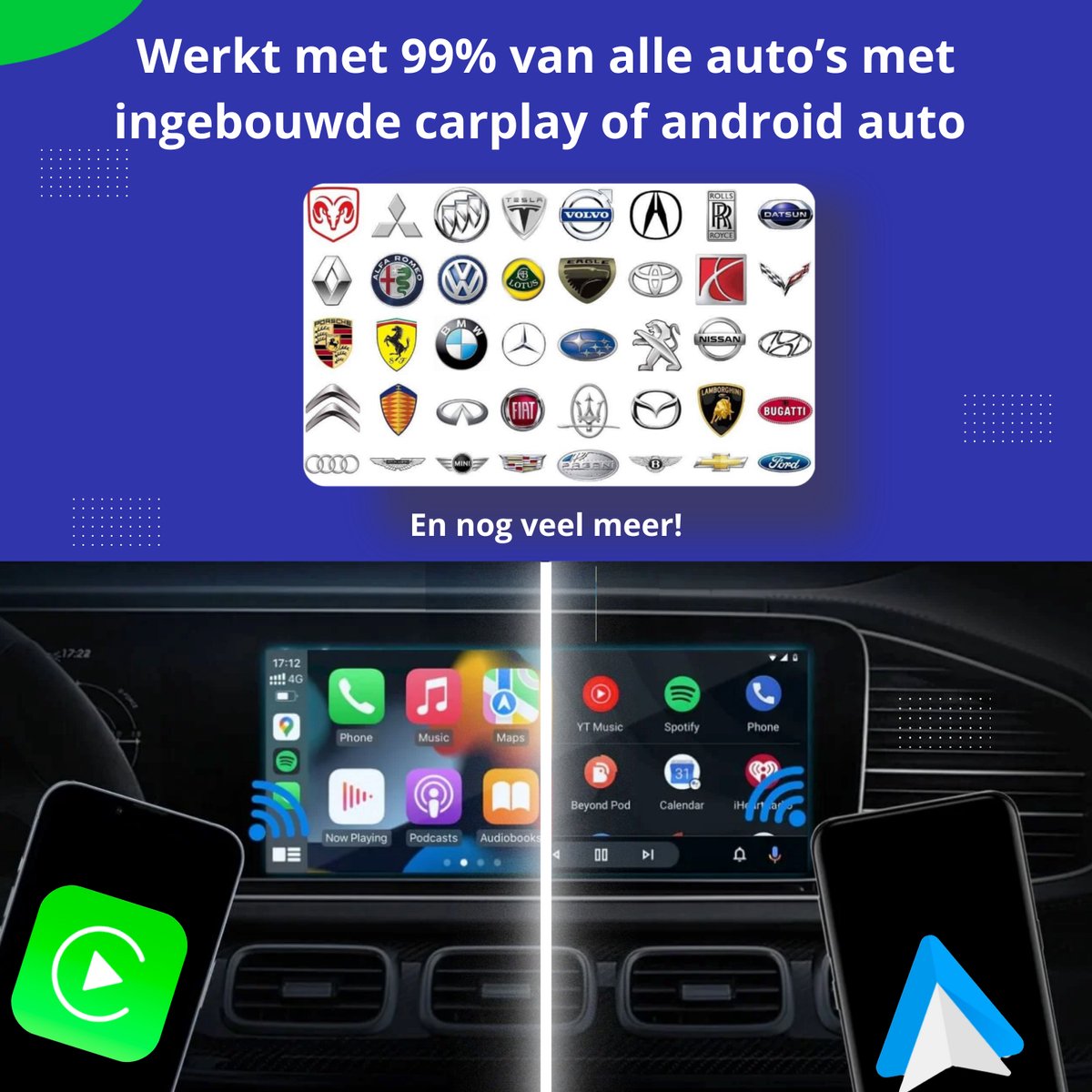 Apple CarPlay & Android Auto USB CarPlay 5.0