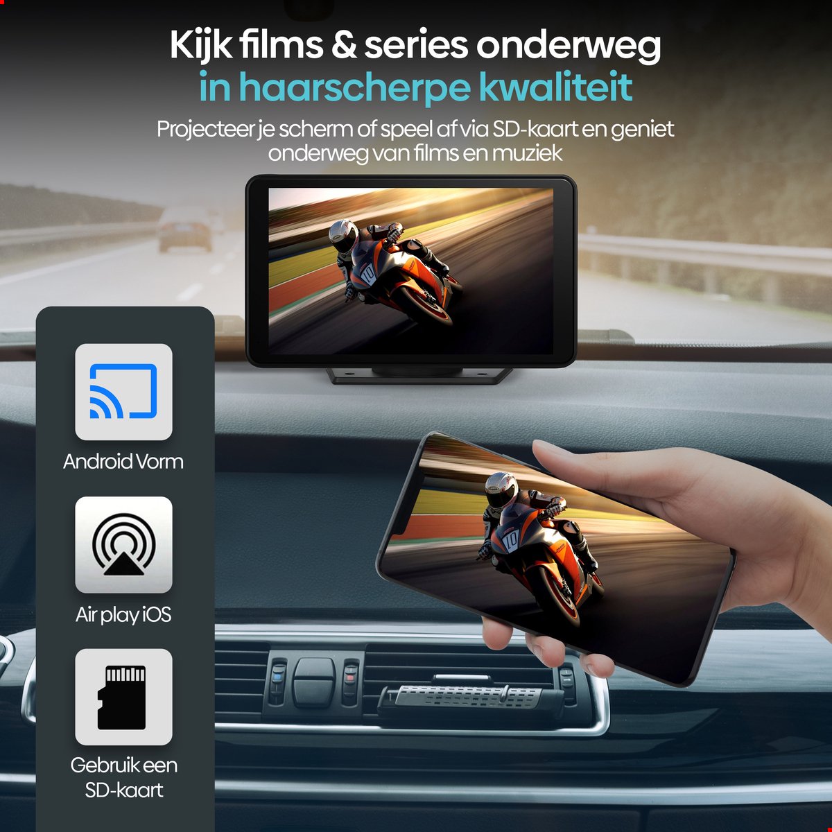 Apple CarPlay & Android Auto Scherm